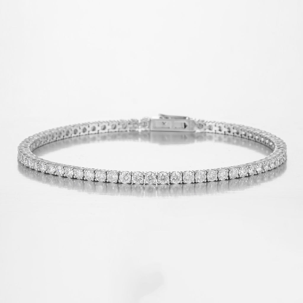 Classic Round Lab Grown Diamond Tennis Bracelet