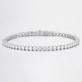 Classic Round 14K White Gold Lab Grown Diamond Tennis Bracelet | 4.5 TCW