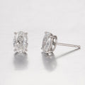 Oval Platinum Lab Grown Diamond Studs | 2 TCW