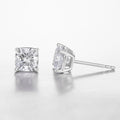 Cushion Platinum Lab Grown Diamond Studs | 2 TCW