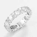Various Size Round 3ct Lab Grown Diamond Eternity Band in 14K White Gold, 33 diamonds, DEF VS1+, IGI certified